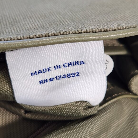 Serena & Lily Envelope Clutch Purse Peacock Embroidered Olive Green Canvas - Picture 13 of 13